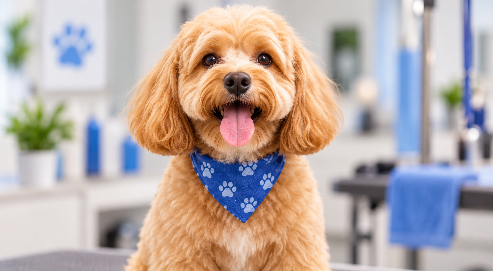 Dog after professional full grooming and haircut