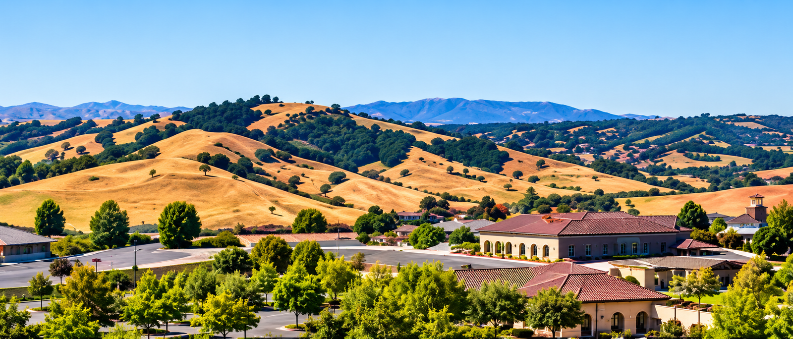 Brentwood and Oakley hills in Contra Costa County